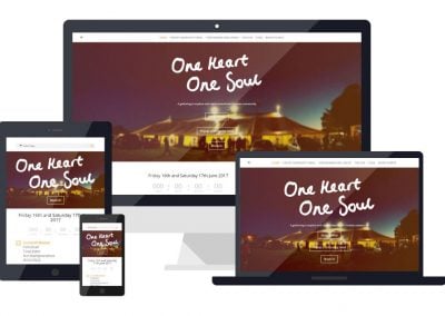 One Heart One Soul – Event Website